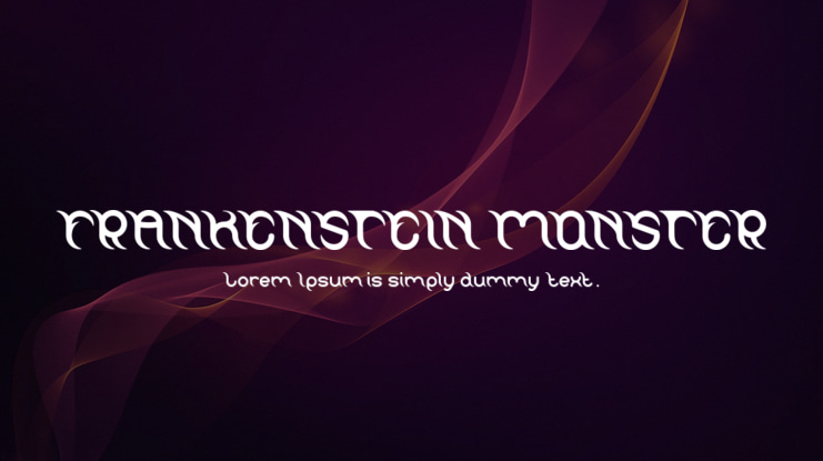 FRANKENSTEIN MONSTER Font Family