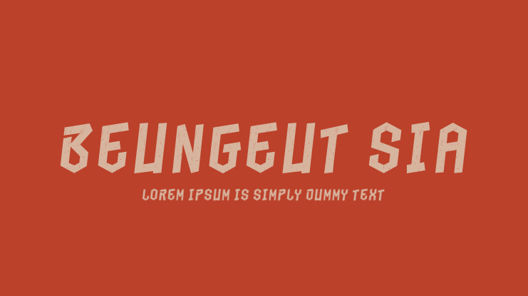 Beungeut Sia Font