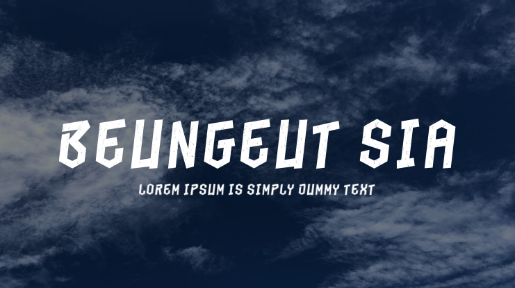 Beungeut Sia Font