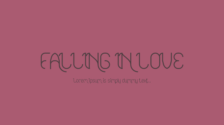FALLING IN LOVE Font Family