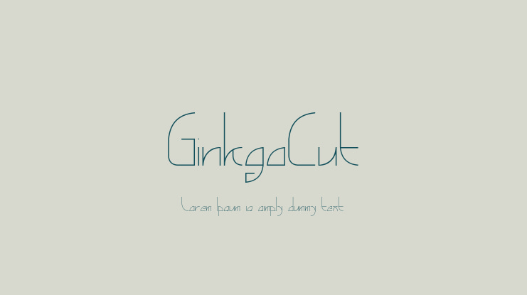 GinkgoCut Font