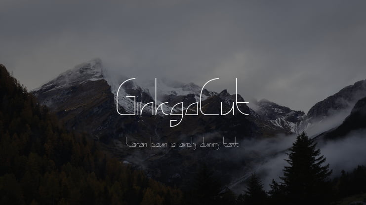 GinkgoCut Font
