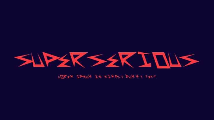 SuperSerious Font