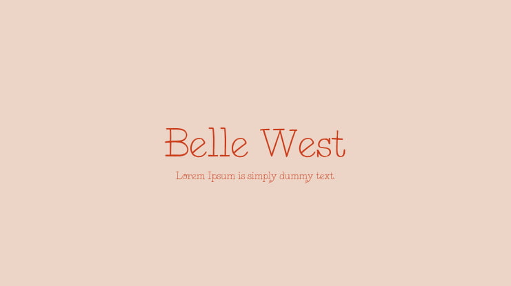 Belle West Font