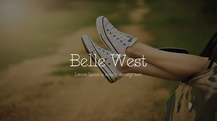 Belle West Font