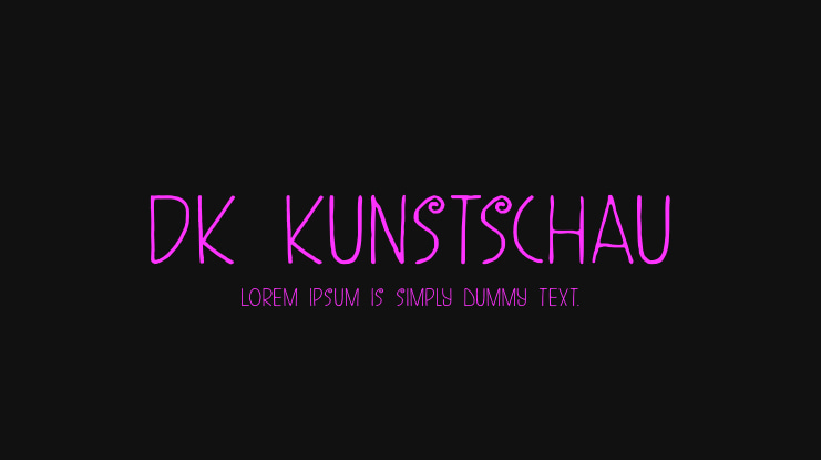 DK Kunstschau Font