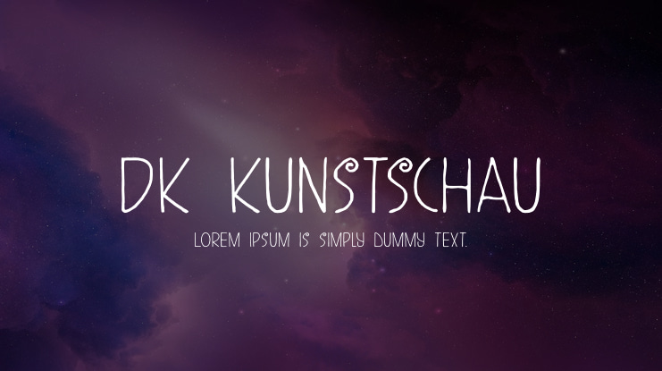 DK Kunstschau Font