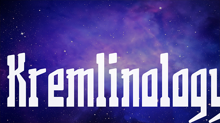 Kremlinology Font