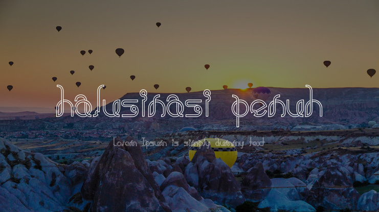 halusinasi penuh Font Family