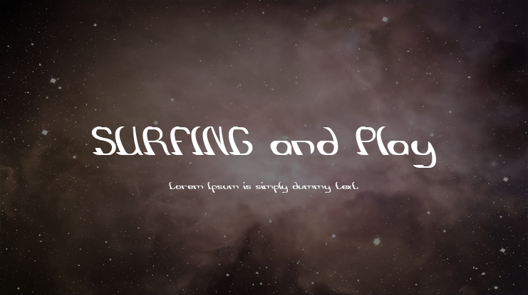 SURFING and Play Font