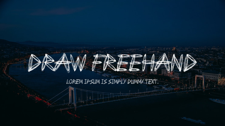 Draw Freehand Font