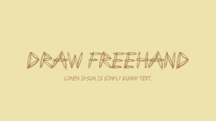 Draw Freehand Font