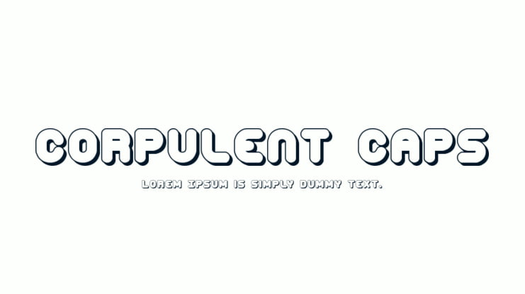 Corpulent Caps Font Family