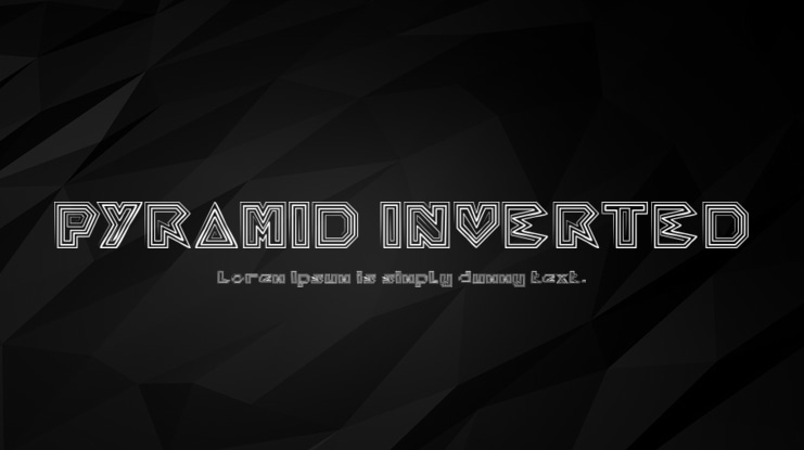 PYRAMID INVERTED Font Family