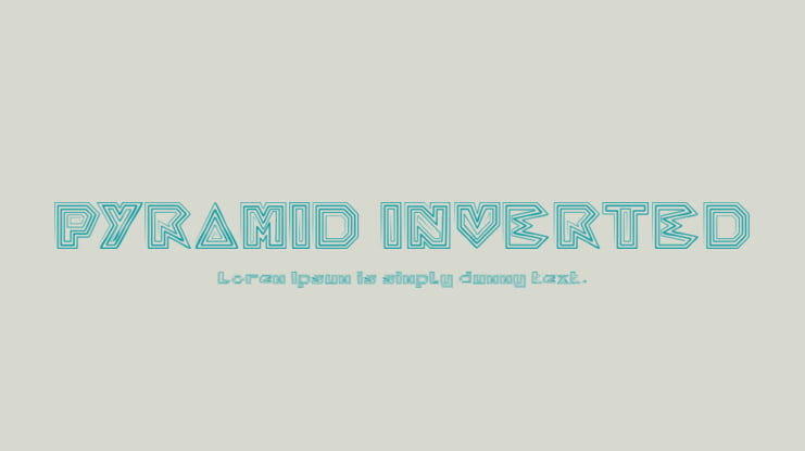 PYRAMID INVERTED Font Family