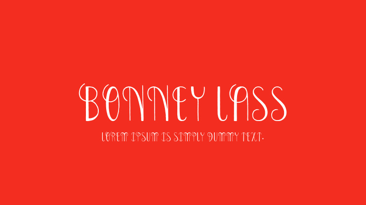 Bonney Lass Font