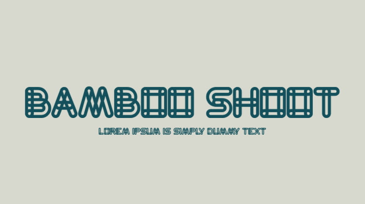 Bamboo shoot Font