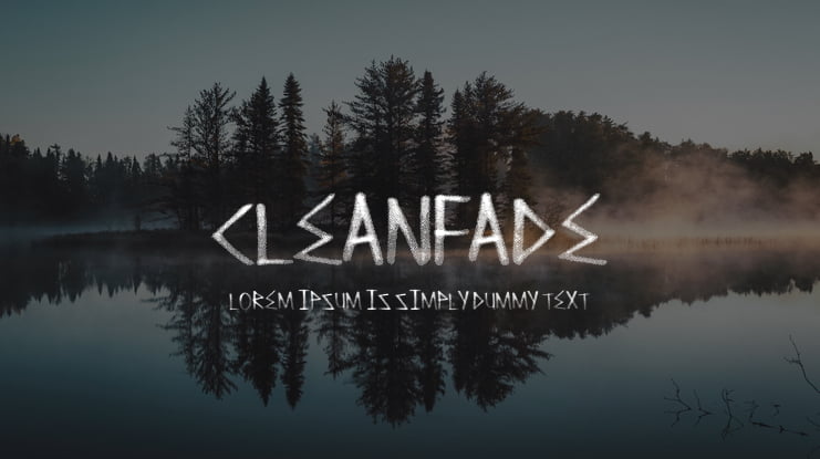 CleanFade Font