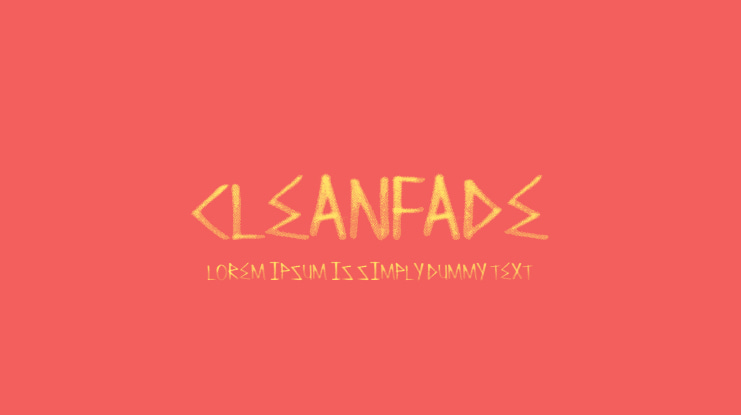 CleanFade Font