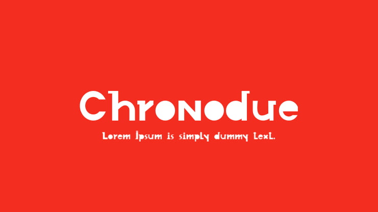 Chronodue Font