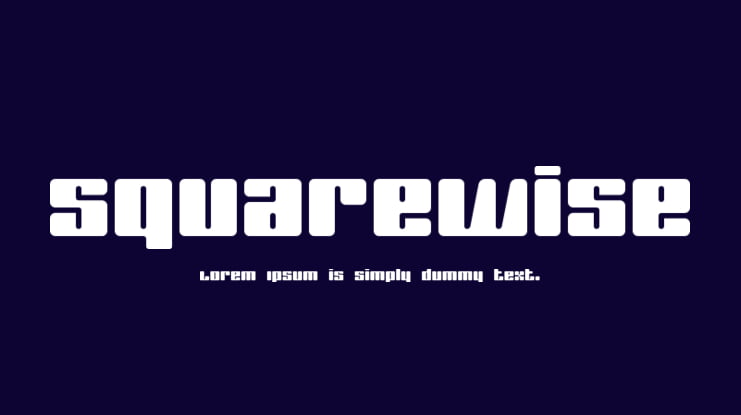 SquareWise Font