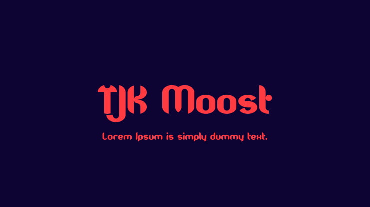 TJK Moost Font