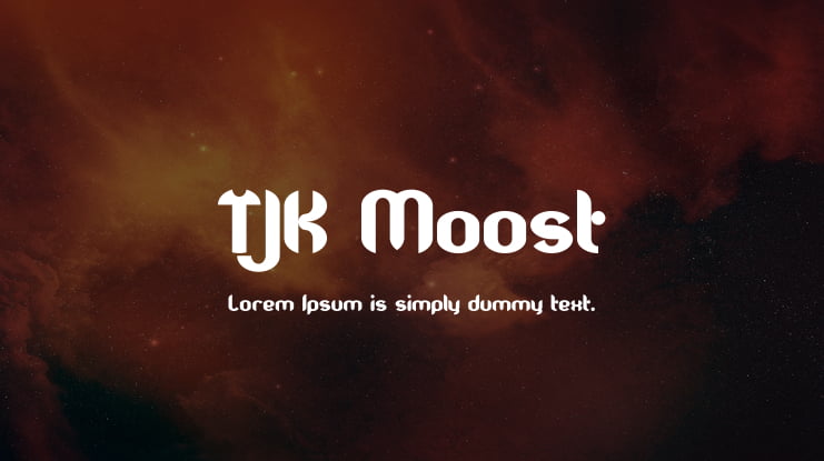 TJK Moost Font