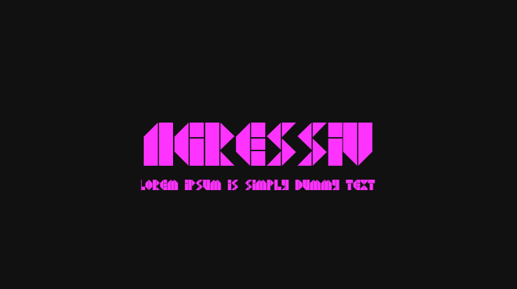 Agressiv Font