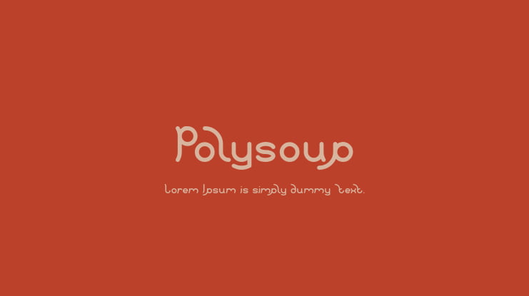 Polysoup Font Family