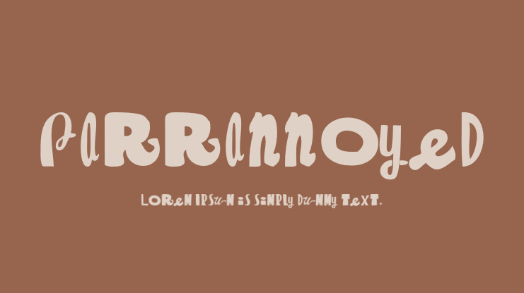 Parrannoyed Font