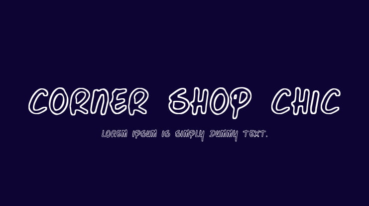 Corner Shop Chic Font