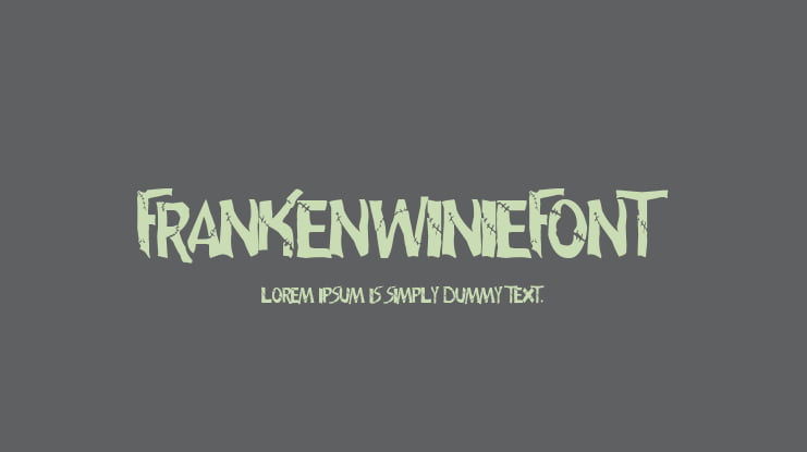 frankenwiniefont Font