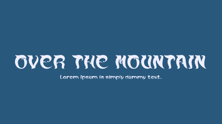 OVER THE MOUNTAIN Font Family