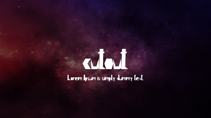 cutout Font