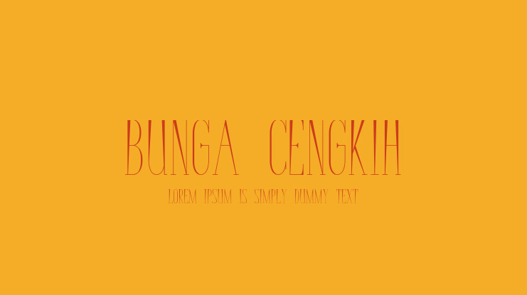 Bunga Cengkih Font Family