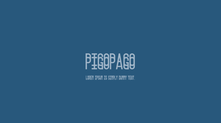 Pigopago Font