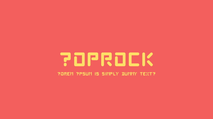 Poprock Font