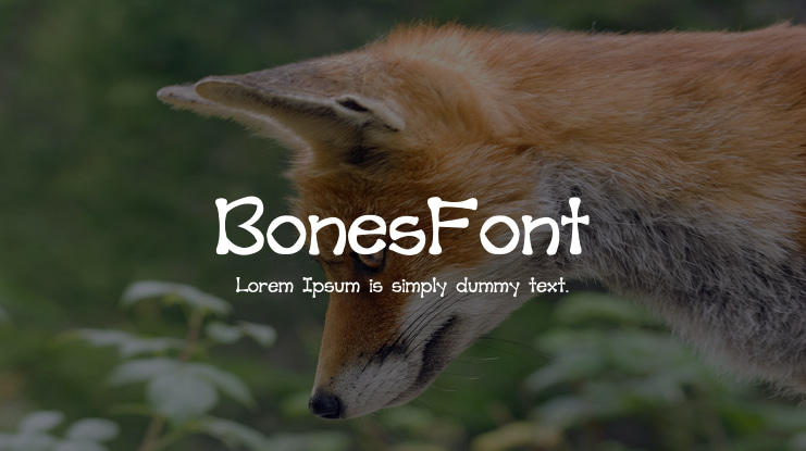 BonesFont Font