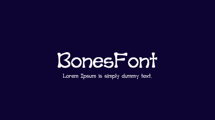 BonesFont Font