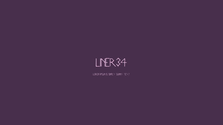Liner34 Font
