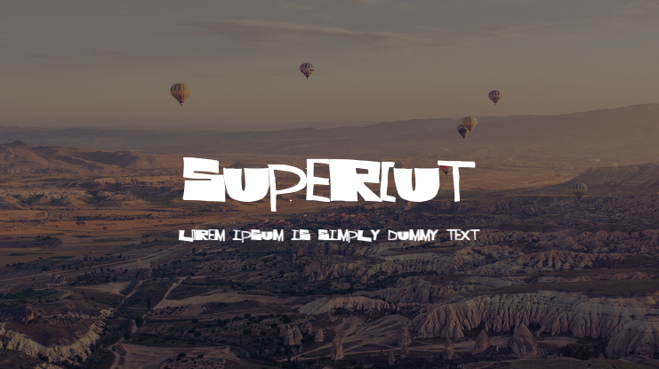 SuperCut Font
