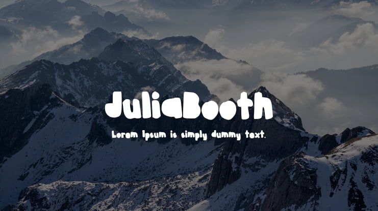 JuliaBooth Font