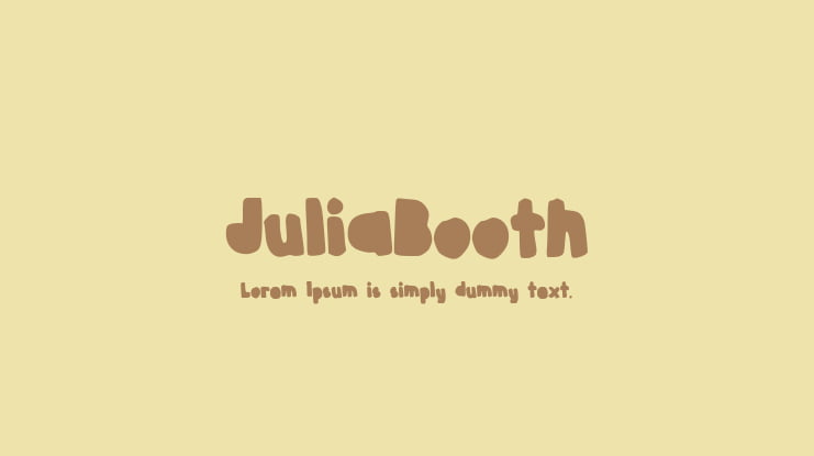 JuliaBooth Font