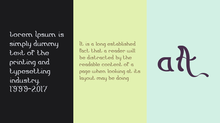 Flattered Font Family