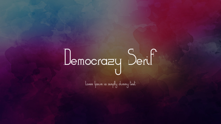 Democrazy Serif Font