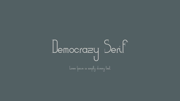 Democrazy Serif Font