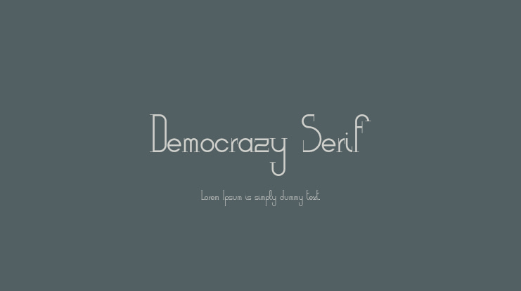 Democrazy Serif Font