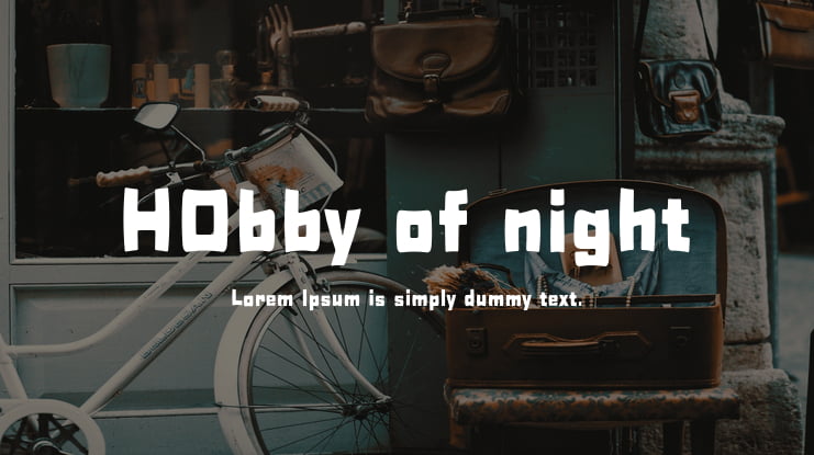 H0bby of night Font