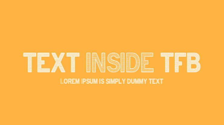 text INSIDE tfb Font