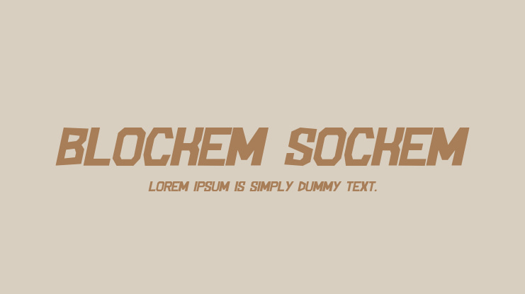 Blockem Sockem Font Family